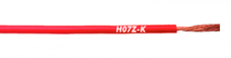 H07Z-K 90°C, halogen-free single-core cable.